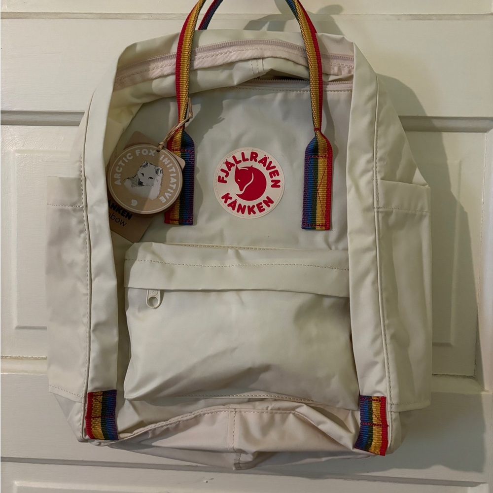 Fjallraven Kanken Laptop Travel School Work  Lightweight color Rainbow 🌈 NWOT